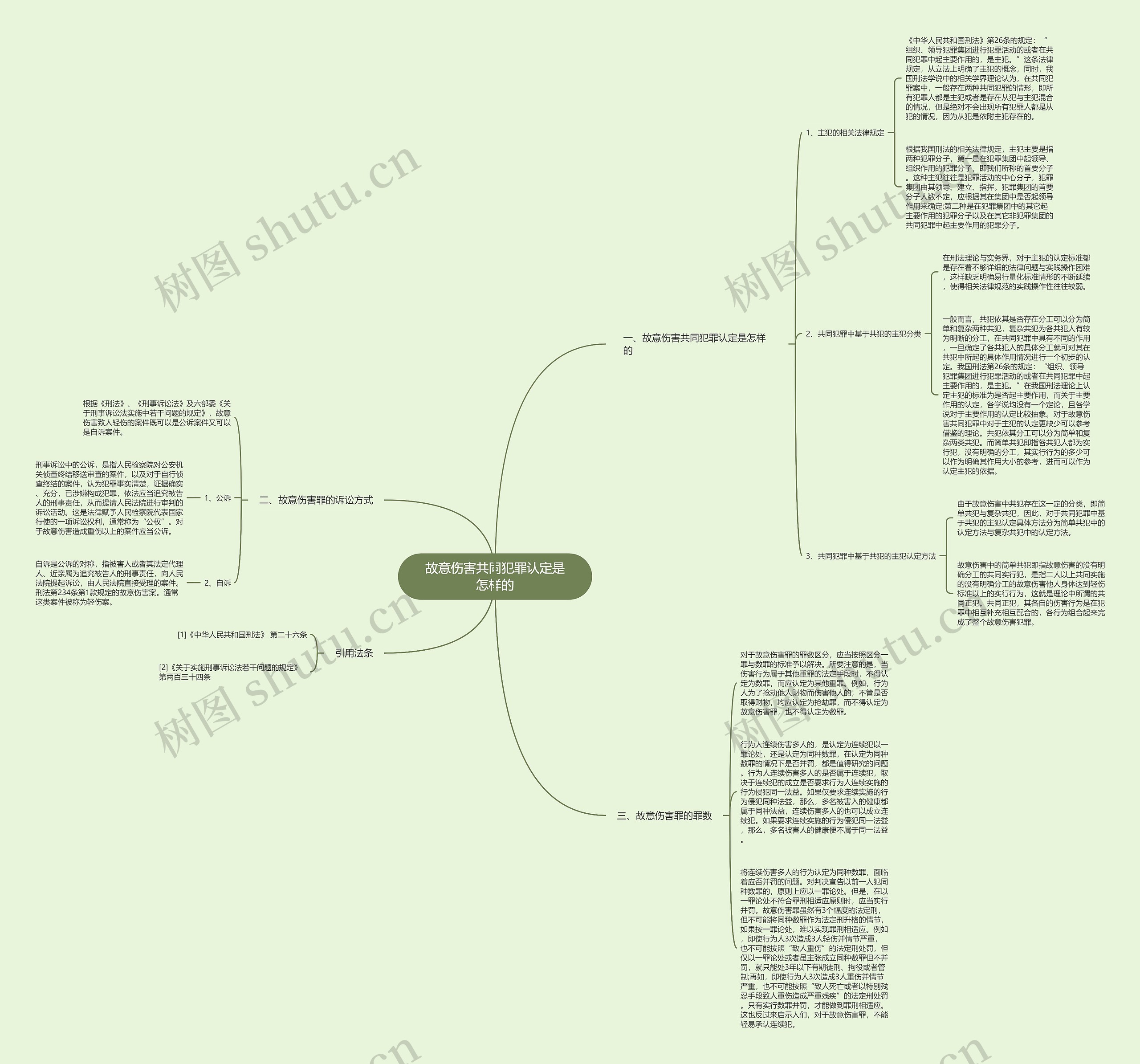 故意伤害共同犯罪认定是怎样的思维导图