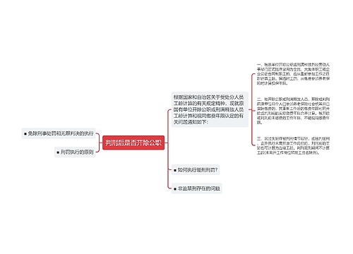 判刑后是否开除公职