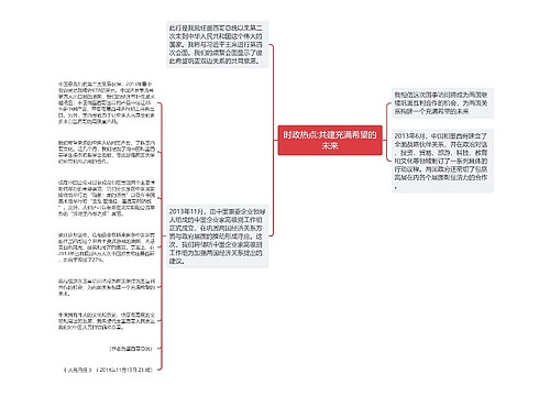 时政热点:共建充满希望的未来