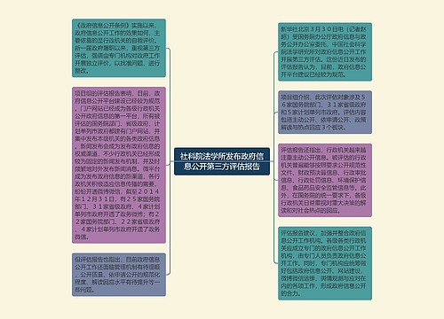 社科院法学所发布政府信息公开第三方评估报告