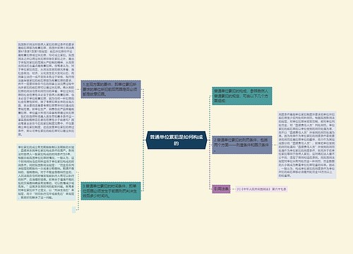 普通单位累犯是如何构成的