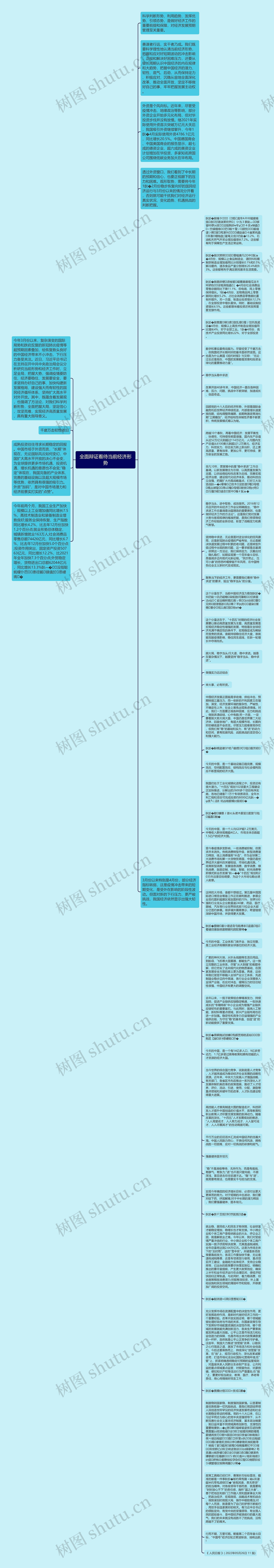 全面辩证看待当前经济形势