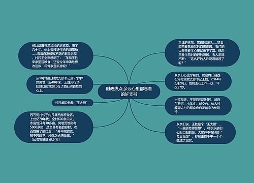 时政热点:乡亲心里都念着的好支书
