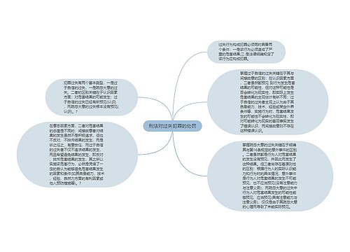 刑法对过失犯罪的处罚