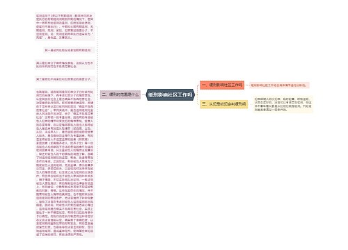 缓刑影响社区工作吗