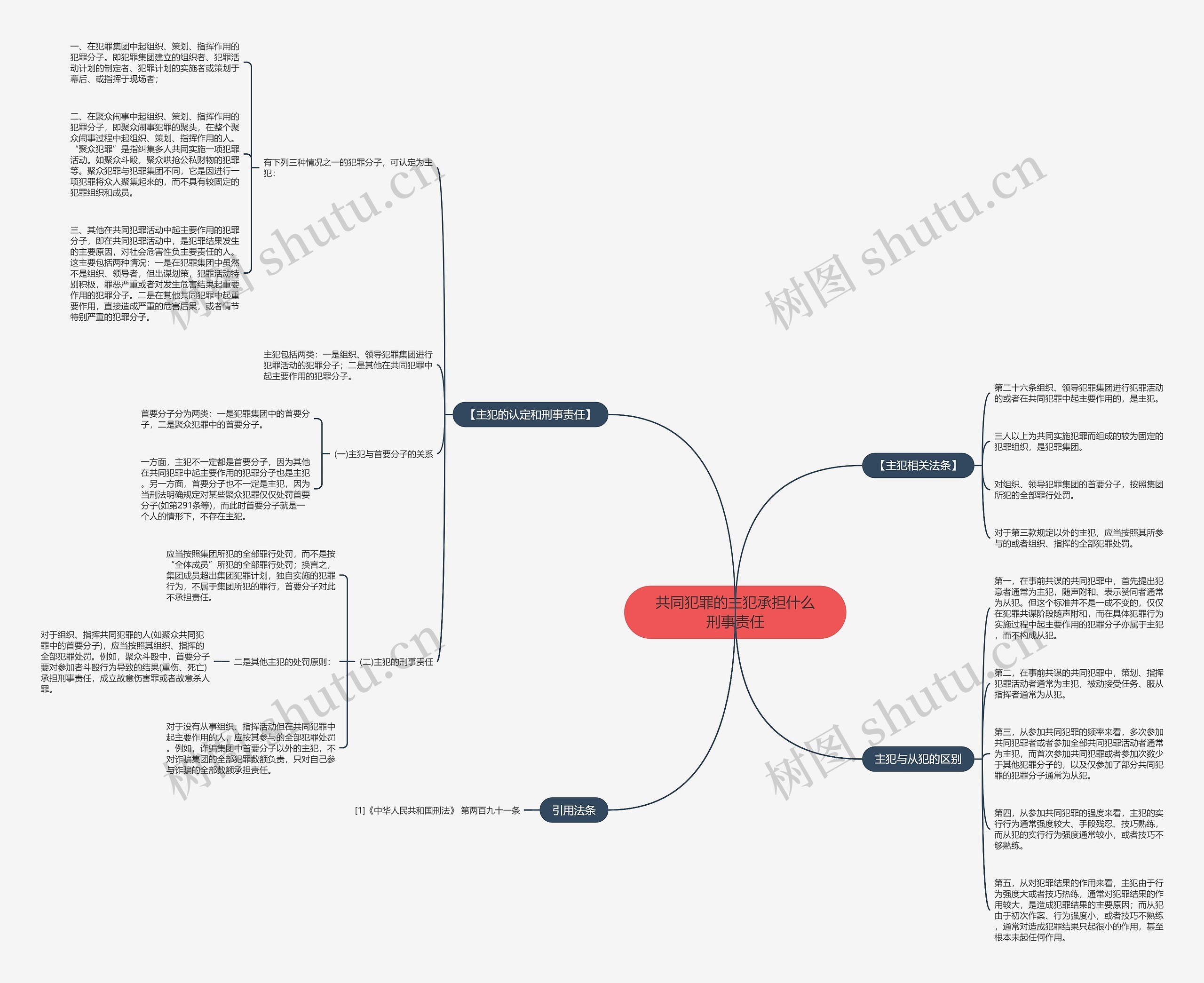 共同犯罪的主犯承担什么刑事责任 共同犯罪的主犯承担什么刑事责任