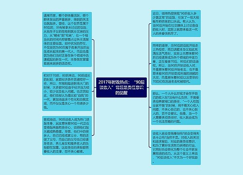 2017年时政热点：“90后谈收入”背后是责任意识的觉醒