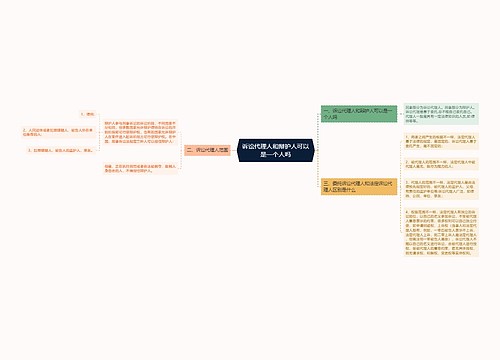 诉讼代理人和辩护人可以是一个人吗