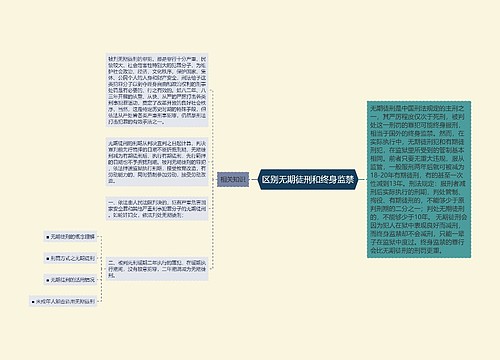 区别无期徒刑和终身监禁