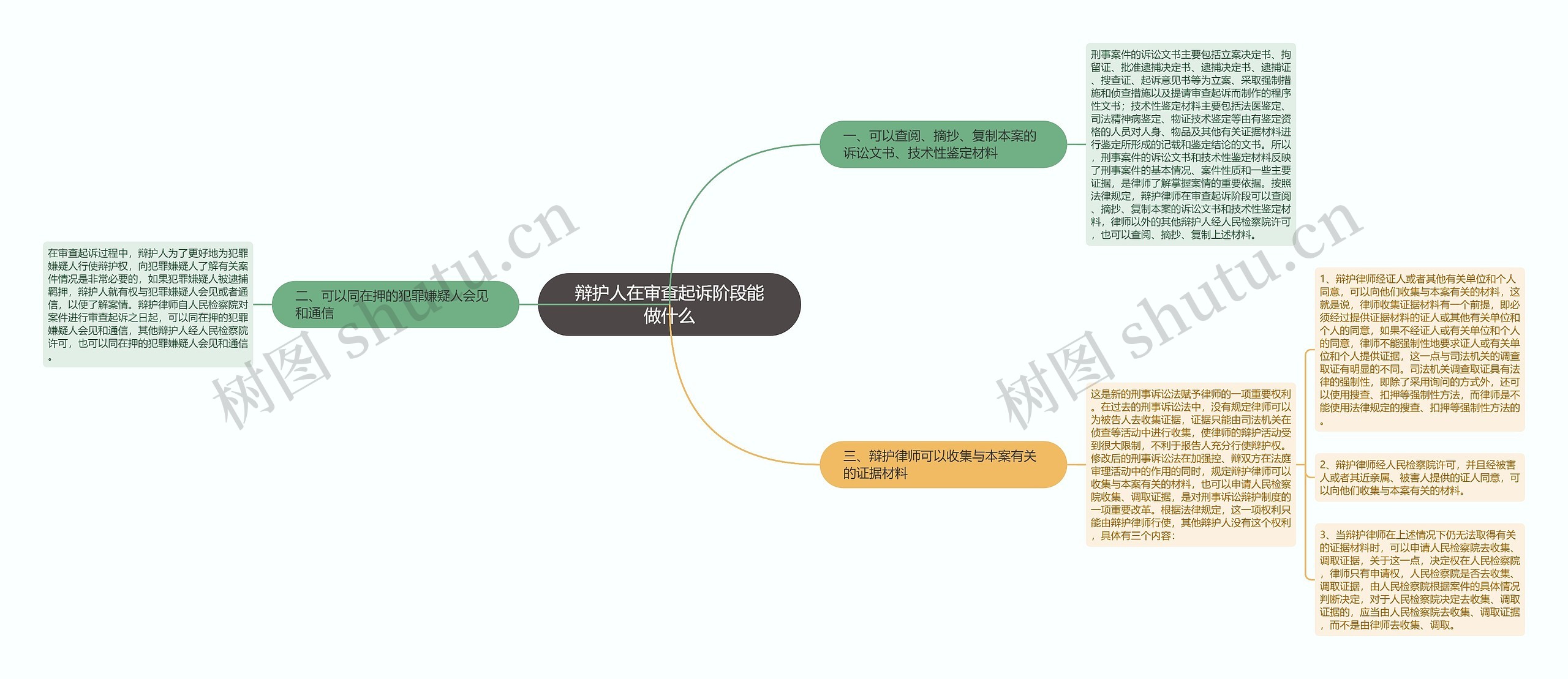 辩护人在审查起诉阶段能做什么思维导图