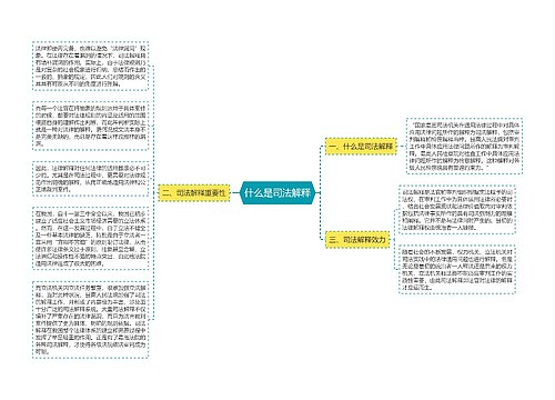 什么是司法解释