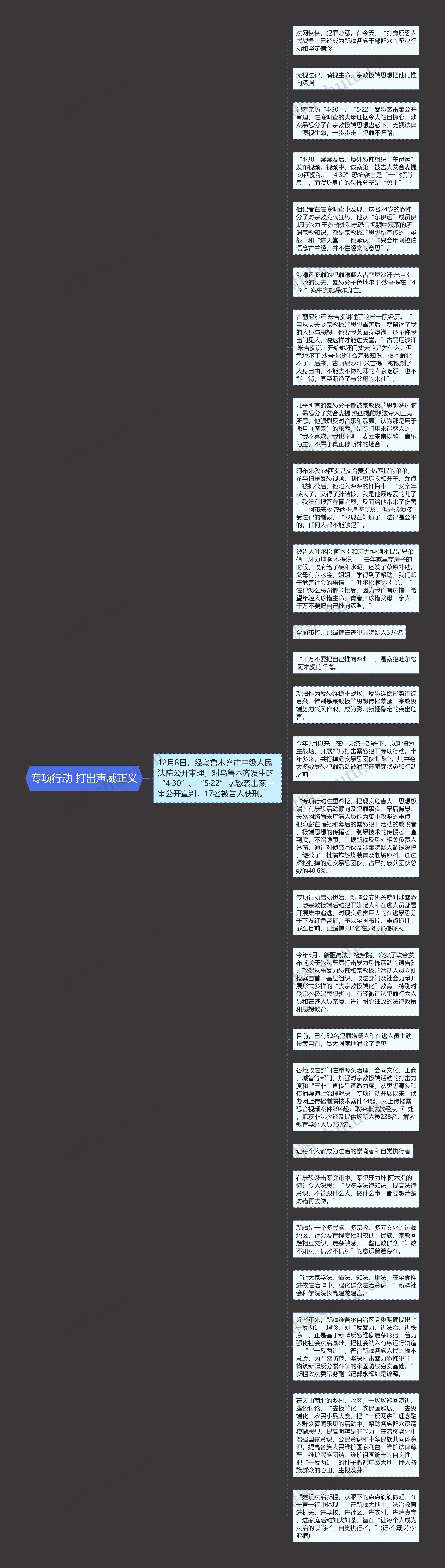 专项行动 打出声威正义思维导图高清图 专项行动 打出声威正义思维导图