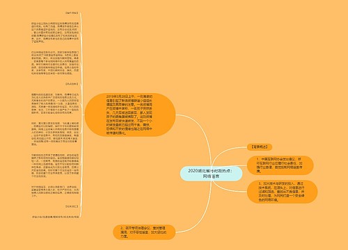 2020湖北省考时政热点：网络谣言