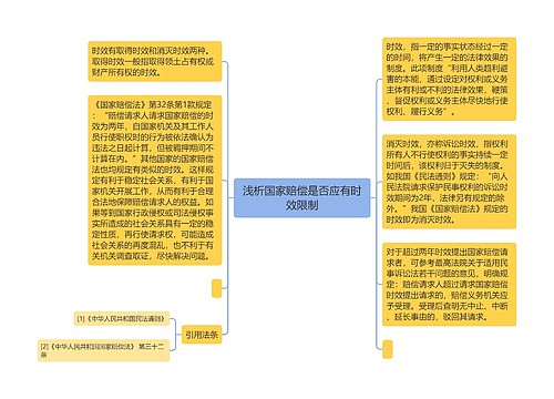 浅析国家赔偿是否应有时效限制