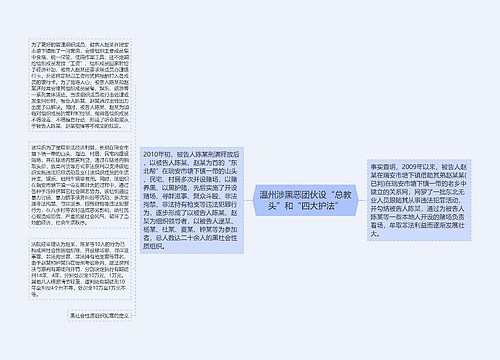 温州涉黑恶团伙设“总教头”和“四大护法”