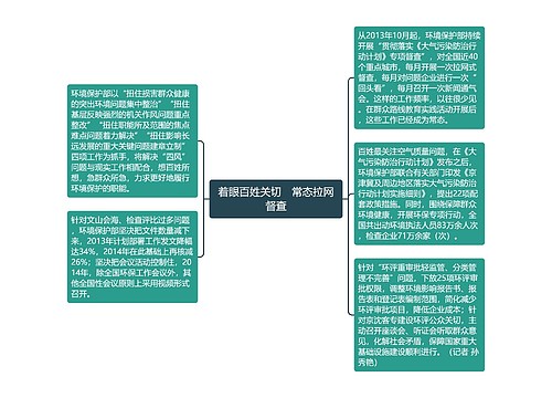 着眼百姓关切　常态拉网督查