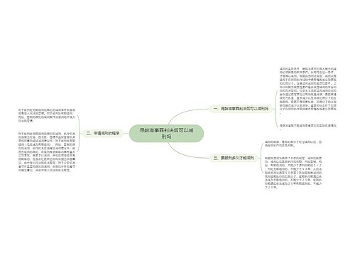 寻衅滋事罪判决后可以减刑吗