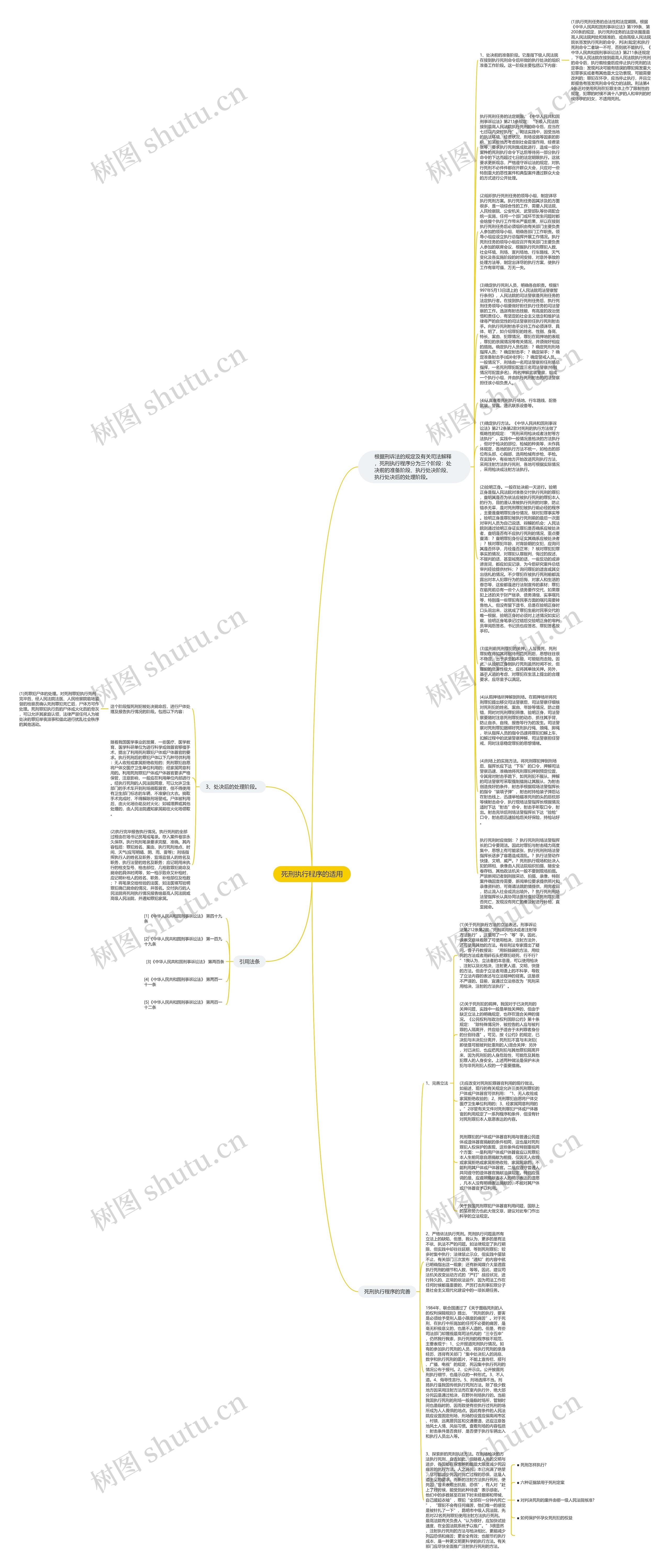 死刑执行程序的适用思维导图