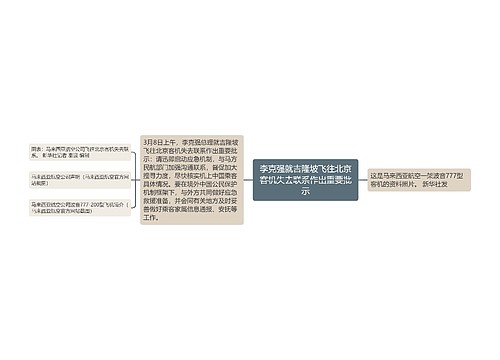 李克强就吉隆坡飞往北京客机失去联系作出重要批示