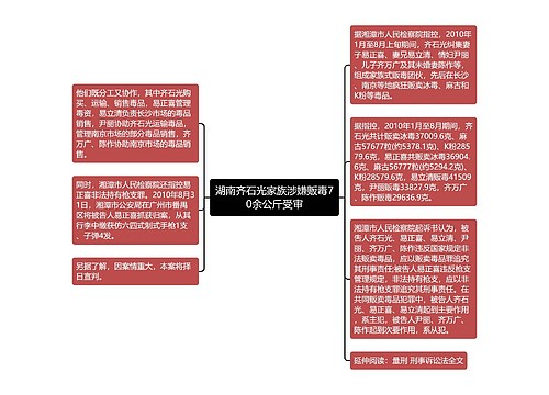 湖南齐石光家族涉嫌贩毒70余公斤受审