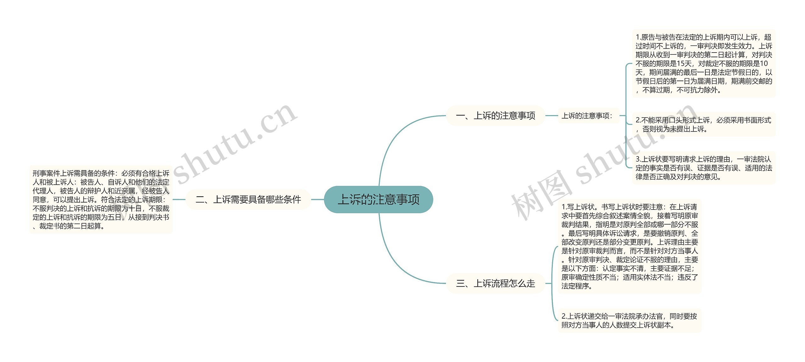 上诉的注意事项