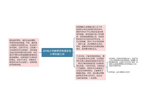 近6旬小学教师涉性侵多名小学生被公诉