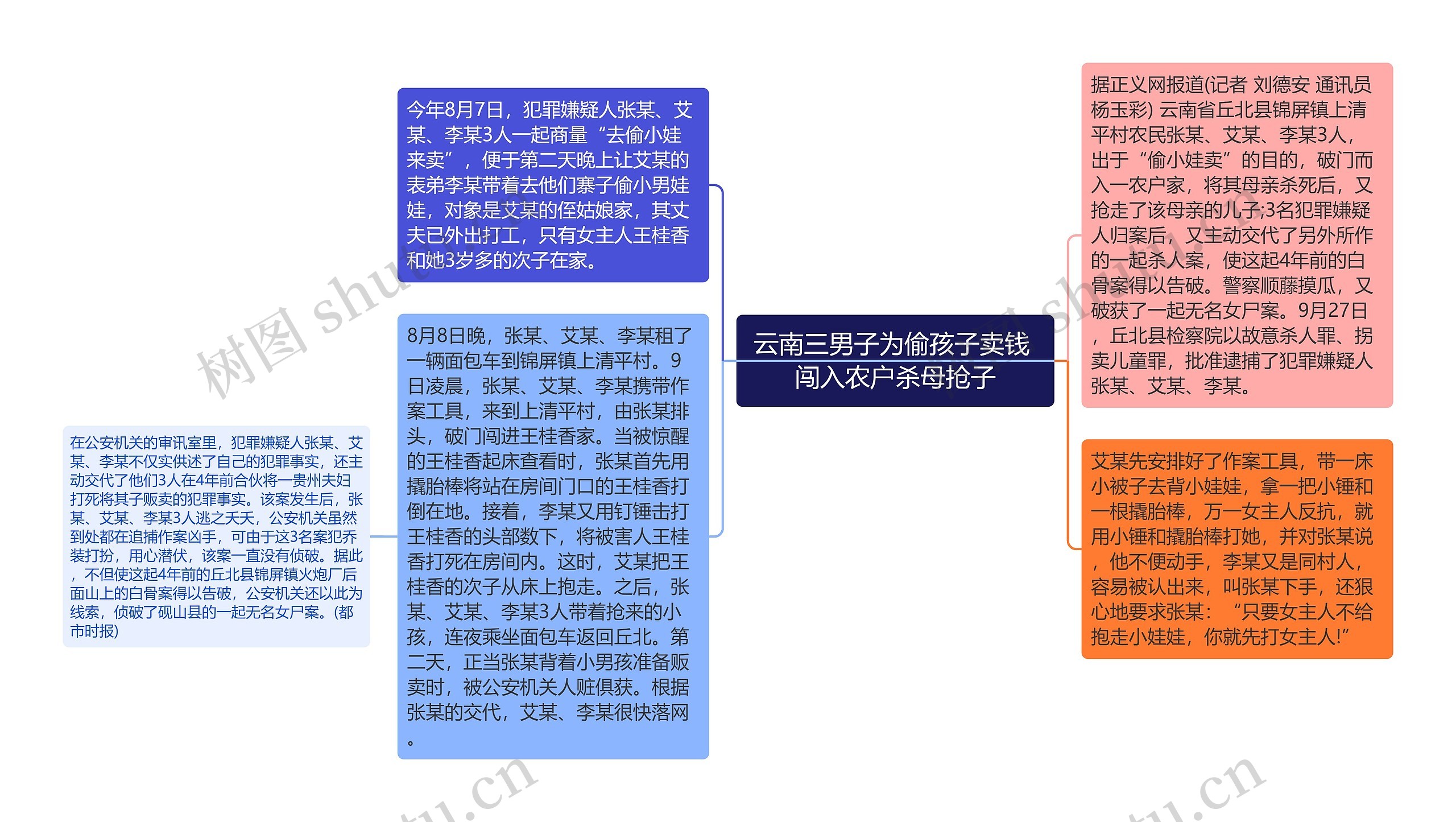 云南三男子为偷孩子卖钱 闯入农户杀母抢子