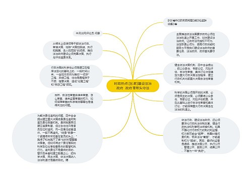 时政热点:[独家]建设法治政府  政府要带头守法