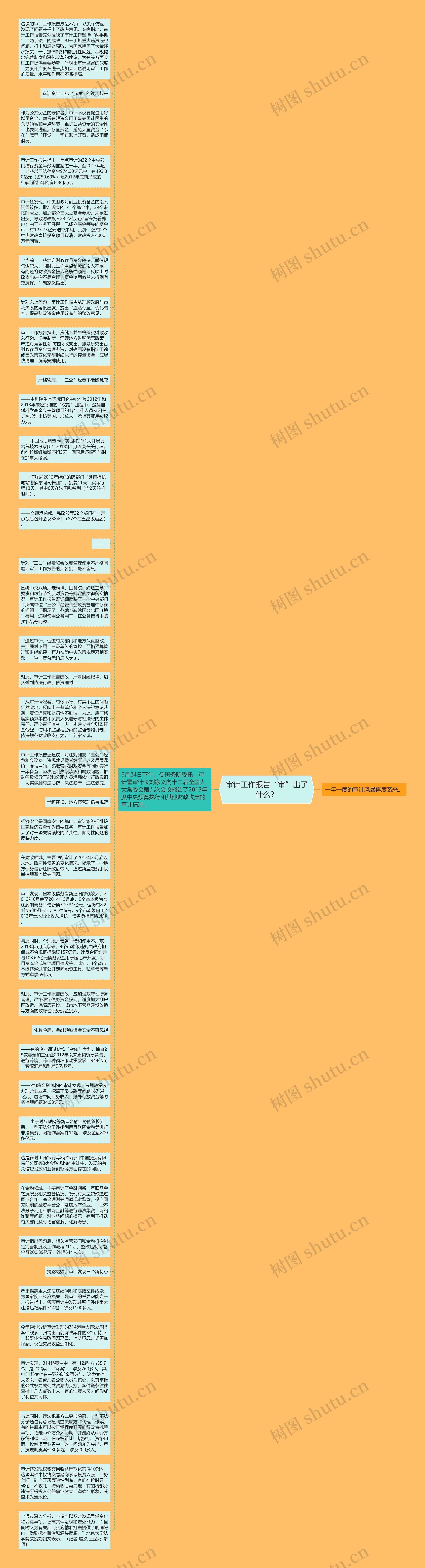 审计工作报告“审”出了什么？思维导图