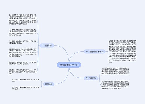 管制由谁执行刑罚