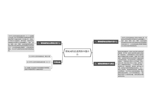 限制减刑的适用条件是什么