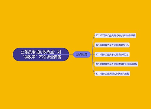 公务员考试时政热点：对“微改革”不必求全责备