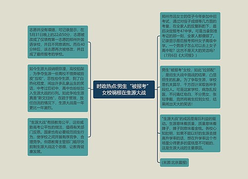 时政热点:男生“被报考”女校祸根在生源大战