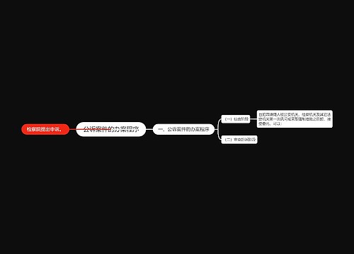 公诉案件的办案程序