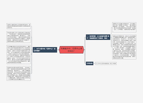 刑事案件中，犯罪中止是怎样的？