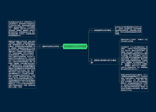 发现虚假诉讼怎样报案