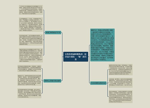 公务员考试时政热点：经济回升需防一“暖”遮百丑