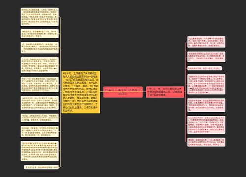 在实习中增本领  在就业中树信心