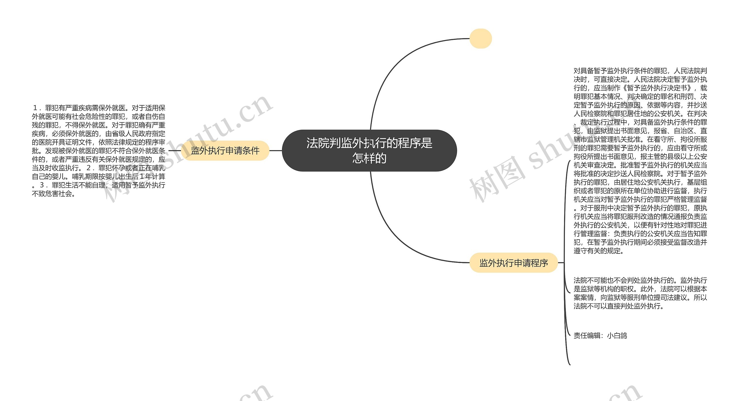 法院判监外执行的程序是怎样的思维导图