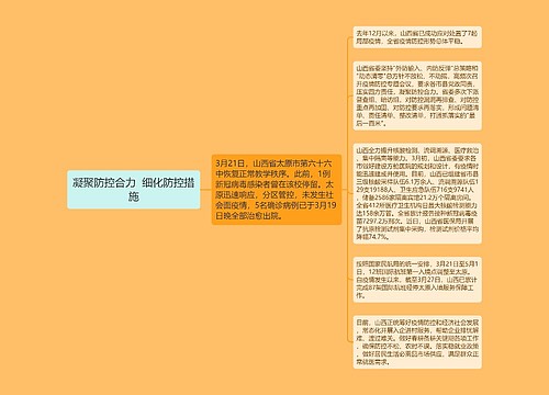 凝聚防控合力  细化防控措施