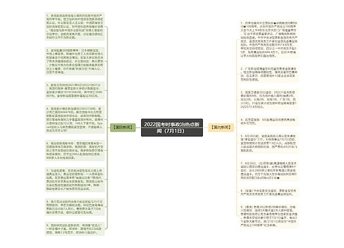 2022国考时事政治热点新闻（7月1日）