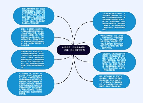 时政热点：医院去编制化，才能“同岗同薪同待遇”