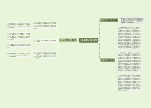 过失犯罪处罚的原则