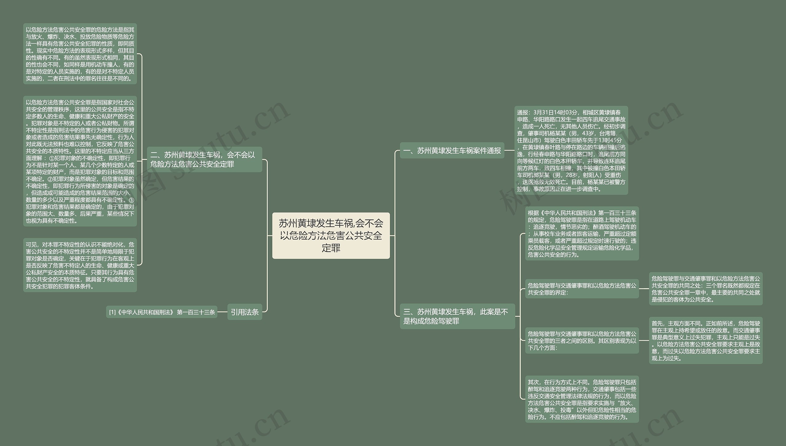 苏州黄埭发生车祸,会不会以危险方法危害公共安全定罪