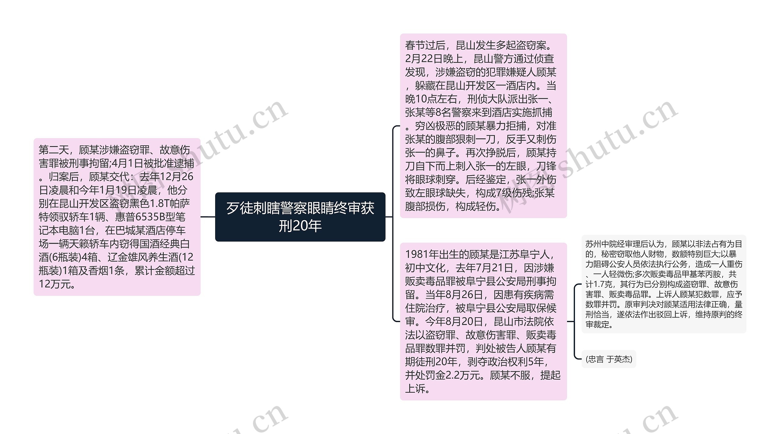 歹徒刺瞎警察眼睛终审获刑20年