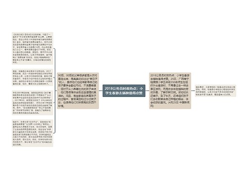 2018公务员时政热点：小学生春游去插秧值得点赞