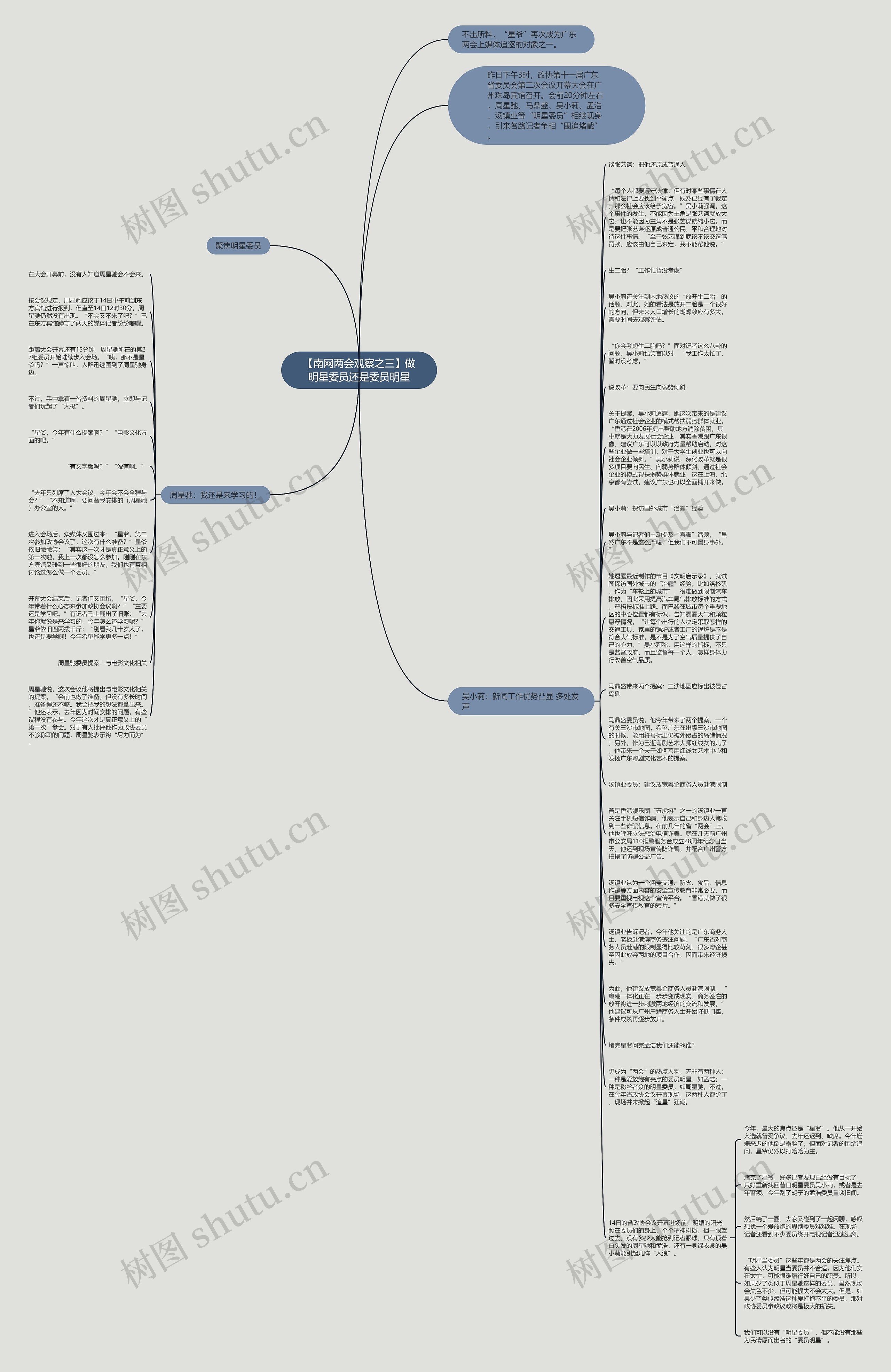 【南网两会观察之三】做明星委员还是委员明星思维导图