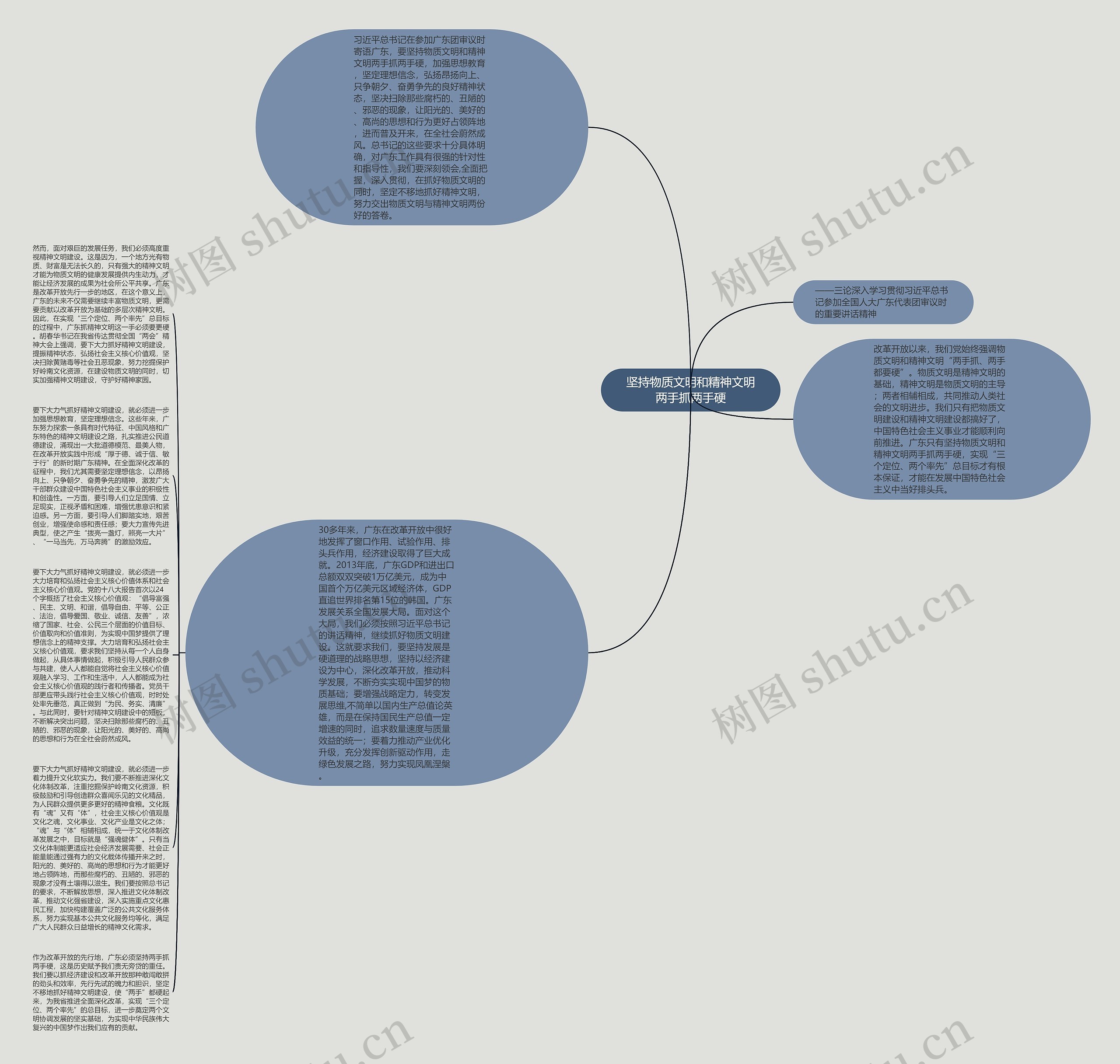 坚持物质文明和精神文明两手抓两手硬思维导图