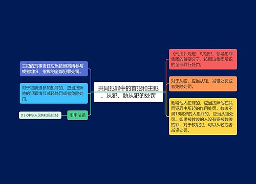 共同犯罪中的首犯和主犯、从犯、胁从犯的处罚