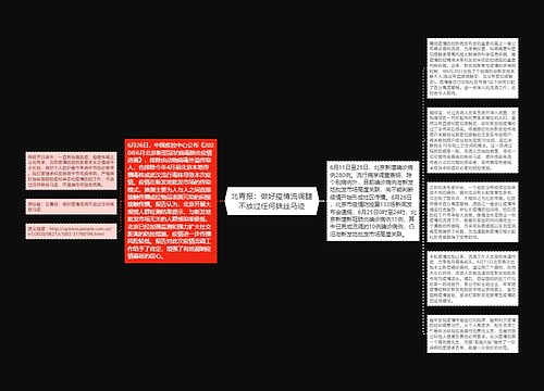 北青报：做好疫情流调聽不放过任何蛛丝马迹